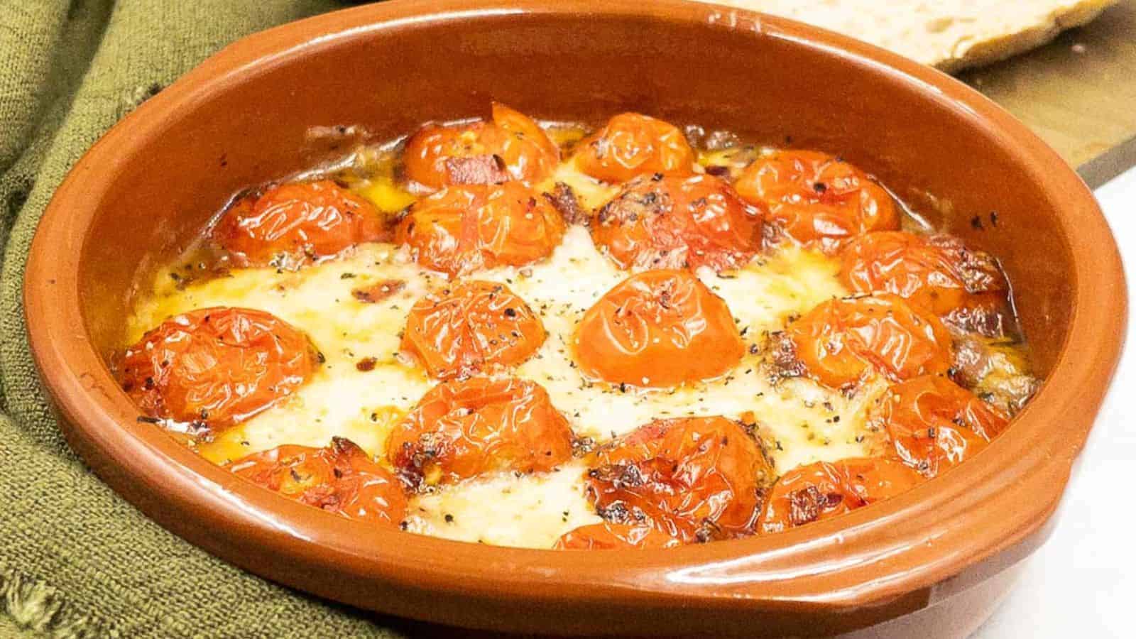 A budget-friendly dish with tomatoes and cheese.