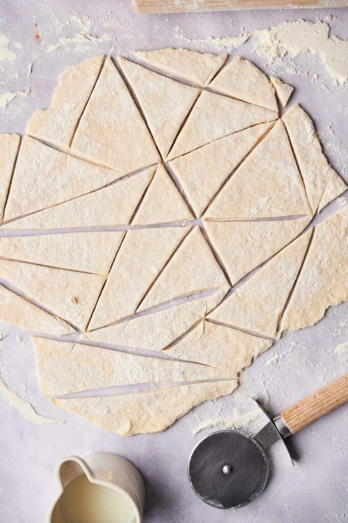 Slices of cracker barrel chicken and dumplings.