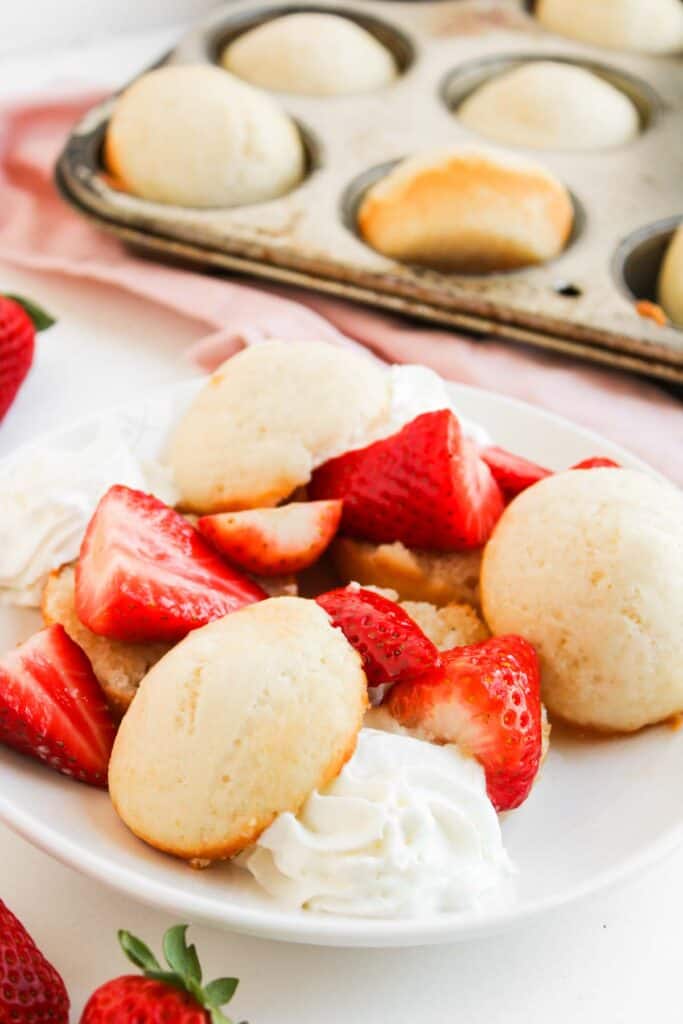 Easy Muffin Pan Strawberry Shortcakes - Pocket Friendly Recipes