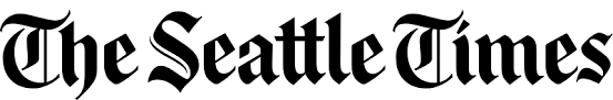 The Seattle Times logo in blackletter font on a white background.